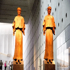 Acropolis Museum in Athens, Greece - a modern museum housing thousands of ancient artifacts and sculptures from the Acropolis, offering a glimpse into the rich history and culture of ancient Greece.