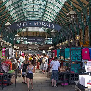 Bustling Market Day at Covent Garden, London