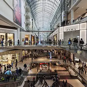 Shopping and Style at Toronto Eaton Centre
