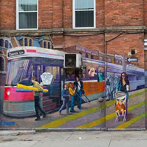 Vibrant Art and Creativity in the Queen West Art and Design District