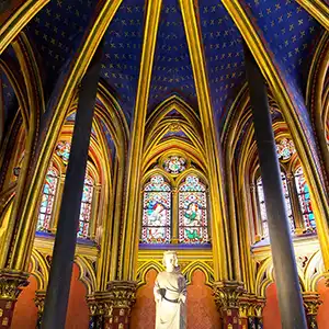 Stunning Interior of Sainte-Chapelle, Paris