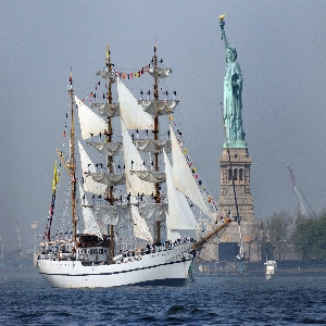 Iconic Statue of Liberty in New York