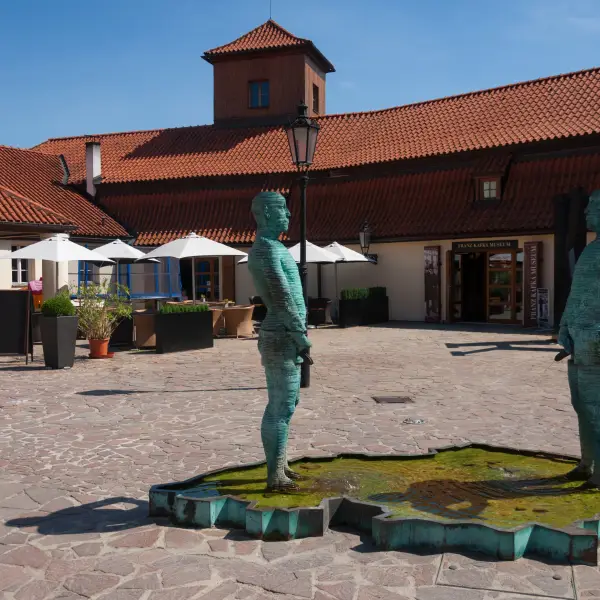 franz-kafka-museum-pissing-statues-prague-czech-republic
