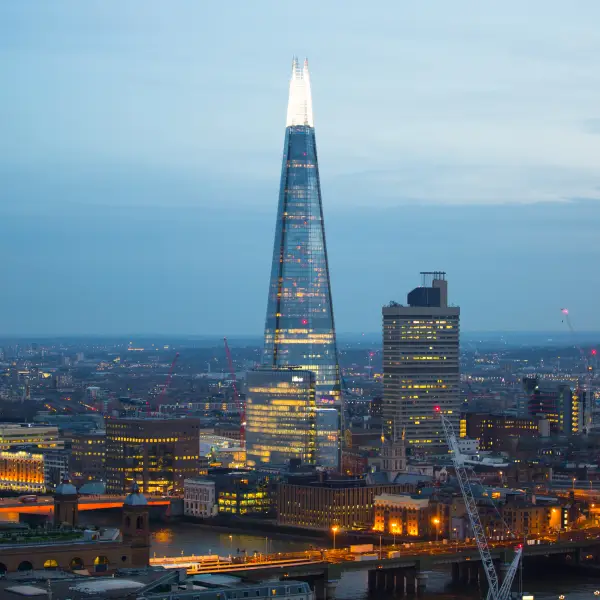 Panoramic Views from The Shard, London